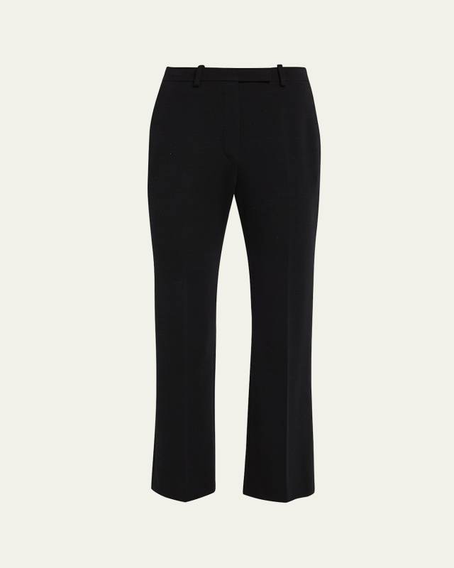 Darry Kickflare-Leg Crop Trousers